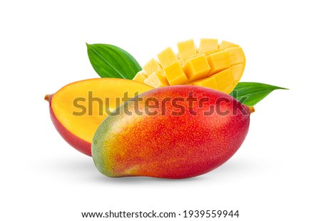Mango fruit isolated  on white background