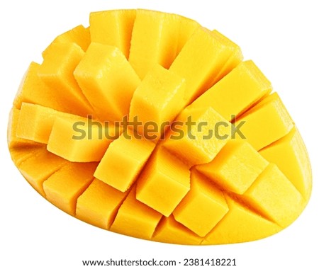 Mango isolated on white background, clipping path, full depth of field