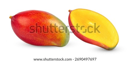 mango isolated on white background ( image from camera)