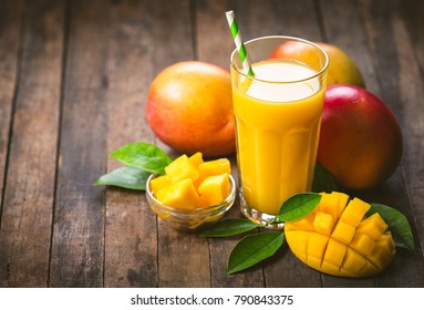 Mango Juice In The Glass