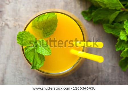 Similar – Peach, Lemon Balm and White Wine Punch