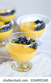 Mango Mousse In A Glass Cup