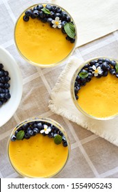 Mango Mousse In A Glass Cup