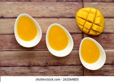 Mango Sauce. Top View