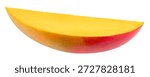 Mango slice clipping path. Mango isolated on white background