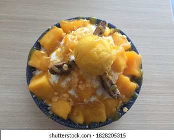 Mango Tango Shaved Ice For Dessert