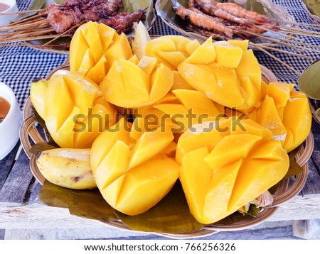 Mango that I ate in Cebu island hopping tour in Philippines