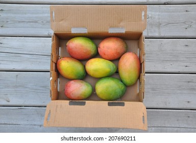 Mangoes in a table