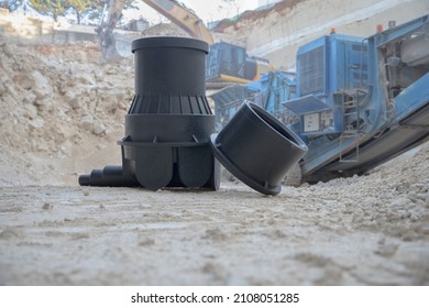 Manhal Behind Him Digging And Dust,close Up