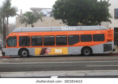 Manhattan Beach, CA Sept 12, 2020
LA Metro Transit System Bus. 