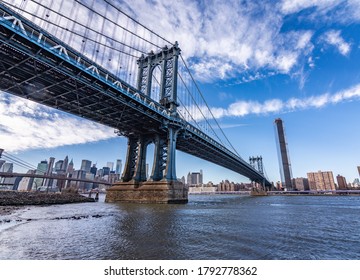 Manhattan bridge seen from Brooklyn
