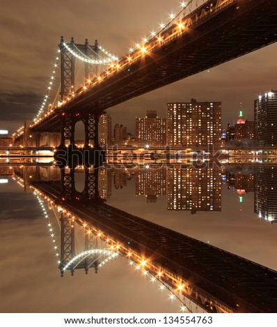 Similar – Brooklyn Bridge south view