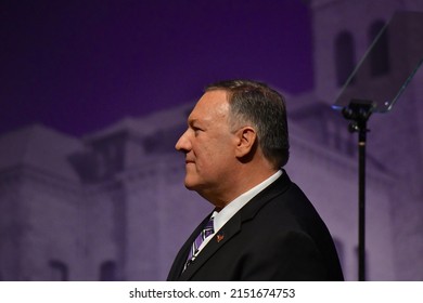  Manhattan Kansas, September 6, 2019. United States Secretary Of State Michael R. Pompeo Delivers The First Alfred M. Landon Lecture Of The School Year At Kansas State University,