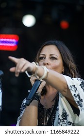 Manhattan Kansas, USA, June 27, 2015  
Sara Evans Performs On Stage During The 3 Day Country Stampede Music Festival And Outdoor Camping Fest Held At The Tuttle Creek Lake State Park.