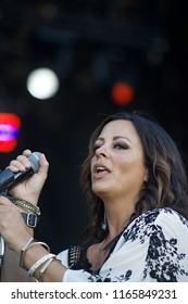 Manhattan Kansas, USA, June 27, 2015  
Sara Evans Performs On Stage During The 3 Day Country Stampede Music Festival And Outdoor Camping Fest Held At The Tuttle Creek Lake State Park.