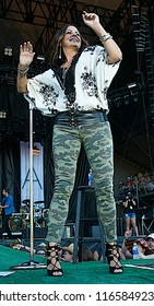 Manhattan Kansas, USA, June 27, 2015  
Sara Evans Performs On Stage During The 3 Day Country Stampede Music Festival And Outdoor Camping Fest Held At The Tuttle Creek Lake State Park.