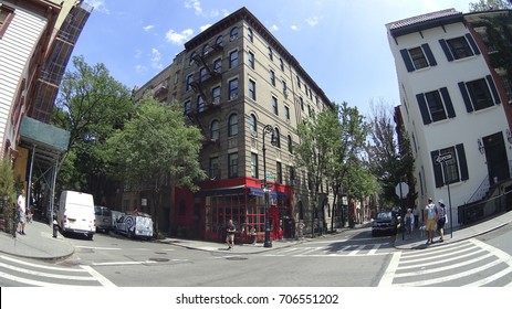 Manhattan, New York - 06.03.2017: The Friends Building From The Tv Show.