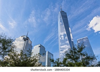 Manhattan, New York City, NY - 2019 - World Trade Center from Liberty Park