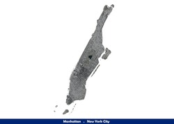Manhattan, New York City Satellite Imagery