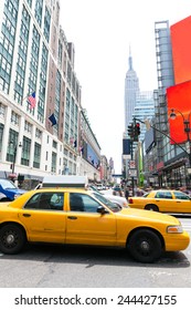 Manhattan New York New York City Yellow Cab Taxi Downtown NYC US