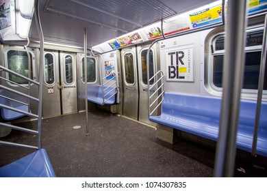 Manhattan, New York/United States - January 8, 2014: A Carriage On The New York Metropolitan Transportation Authority