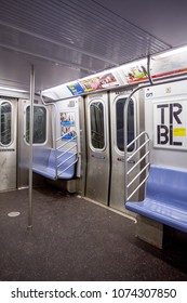 Manhattan, New York/United States - January 8, 2014: A Carriage On The New York Metropolitan Transportation Authority.