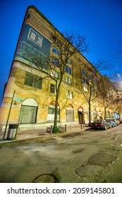 MANHATTAN, NY - DECEMBER 1st, 2018: Buildings Of West Village At Night