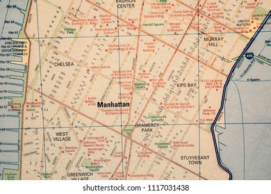 Manhattan On USA Map