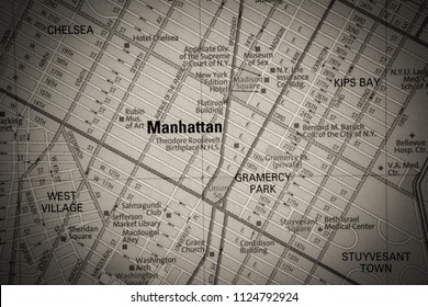 Manhattan On USA Map