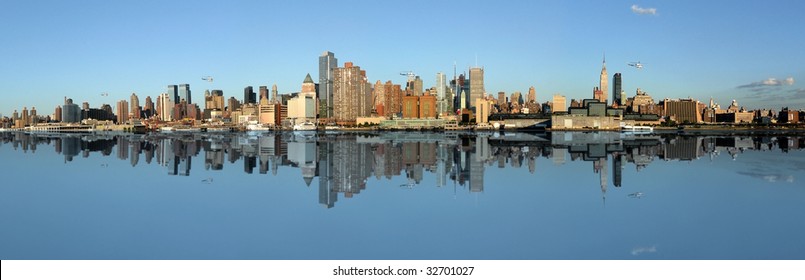 Manhattan Panoramic Skyline, New York City