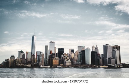 Manhattan skyline from hudson river - Shutterstock ID 1939704772