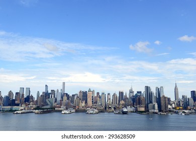 Manhattan Skyline With Hudson River, New York City