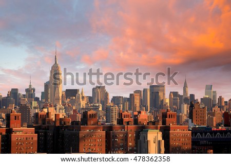 Manhattan skyline New York City, United State