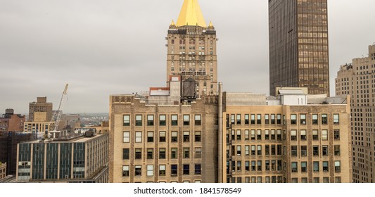 Manhattan Skyline From Rooftop, NYC