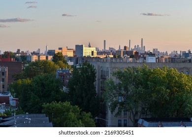 Manhattan Skyline Is Seen From A Distance In The Bronx, On June 19, 2022.