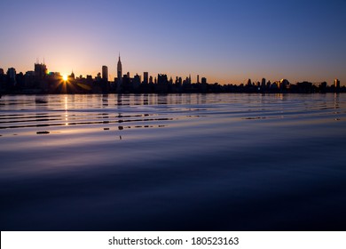 Manhattan Sunrise Over Hudson River