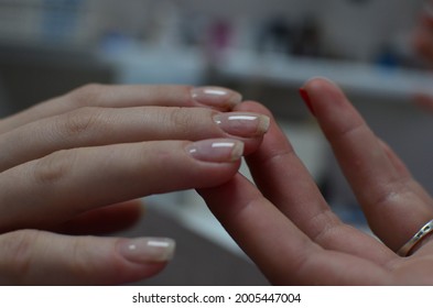 Manicure. Gel Varnish. Nail Repair. Nail Shape.