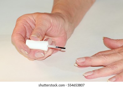The manicure making female hands well groomed,clean and attractive. - Shutterstock ID 554653807