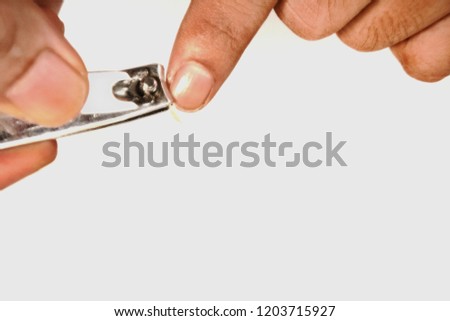 Manicure and Pedicure White background