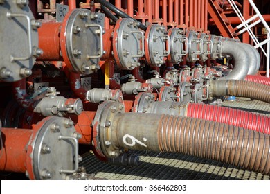 manifold of chemical tanker