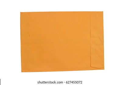 Manila Envelope Isolated On White Background