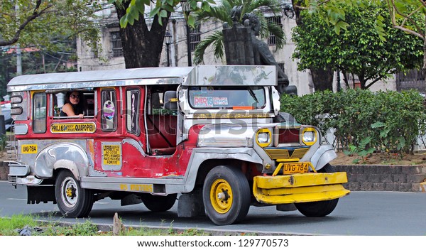 Manila February 20 Jeepney Taxi On Stock Photo 129770573 | Shutterstock