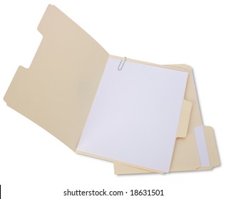 Manila Folder Open