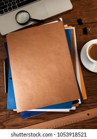 Manila Folders On Desk