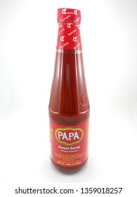 MANILA, PH - APR. 1: Papa Banana Ketchup Bottle On April 1, 2019 In Manila, Philippines.