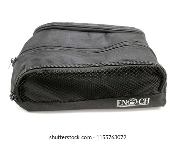 MANILA, PH - AUG. 13: Enoch Shoe Organizer Bag On August 13, 2018 In Manila, Philippines. Enoch Brand Is A Independent Financial Adviser In The Philippines.