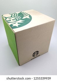 MANILA, PH - DEC. 11: Starbucks coffee box on December 11, 2018 in Manila, Philippines. Starbucks brand is a producer of coffee products worldwide. - Shutterstock ID 1255339939