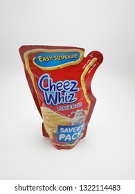 MANILA, PH - FEB. 22: Cheez Whiz Cheese Pimiento Squeeze Pack On February 22, 2019 In Manila, Philippines.