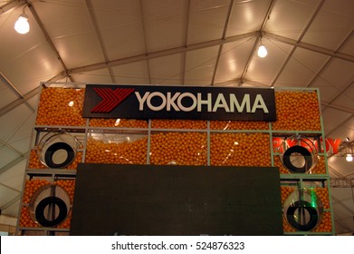 MANILA, PH - NOV. 6: Yokohama Tires Big Signage At Manila Auto Salon On November 6, 2016 In Manila, Philippines.