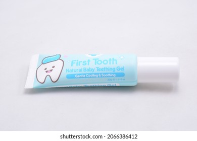 MANILA, PH - OCT 27 - First Tooth Natural Baby Teething Gel On October 27, 2021 In Manila, Philippines